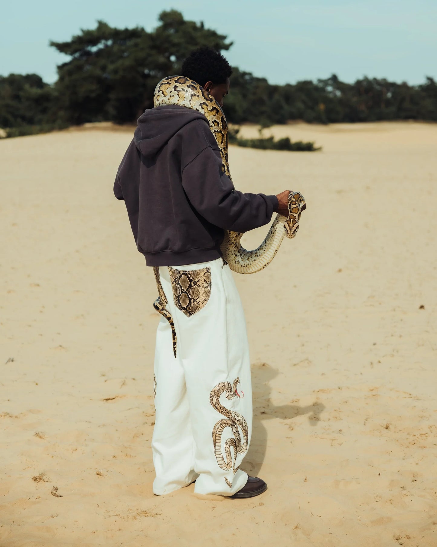 Snake Graphic Jeans