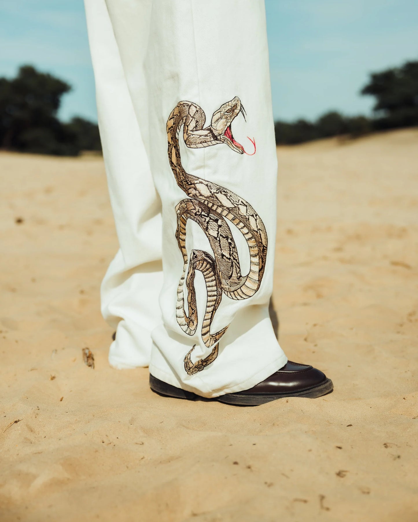 Snake Graphic Jeans