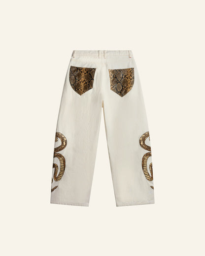 Snake Graphic Jeans