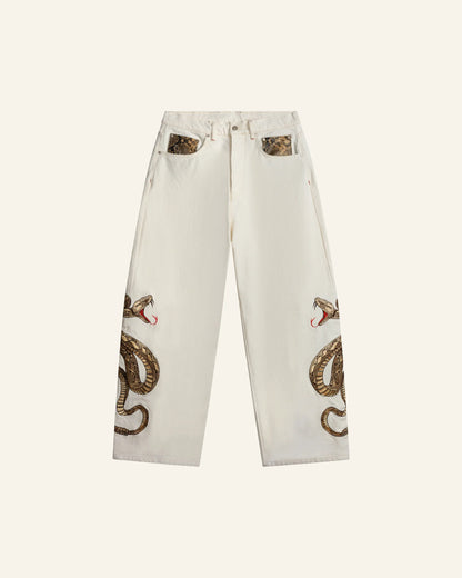 Snake Graphic Jeans