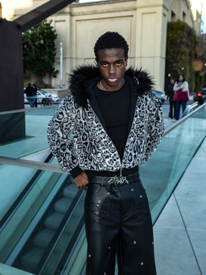 Reversible Leopard Zipup